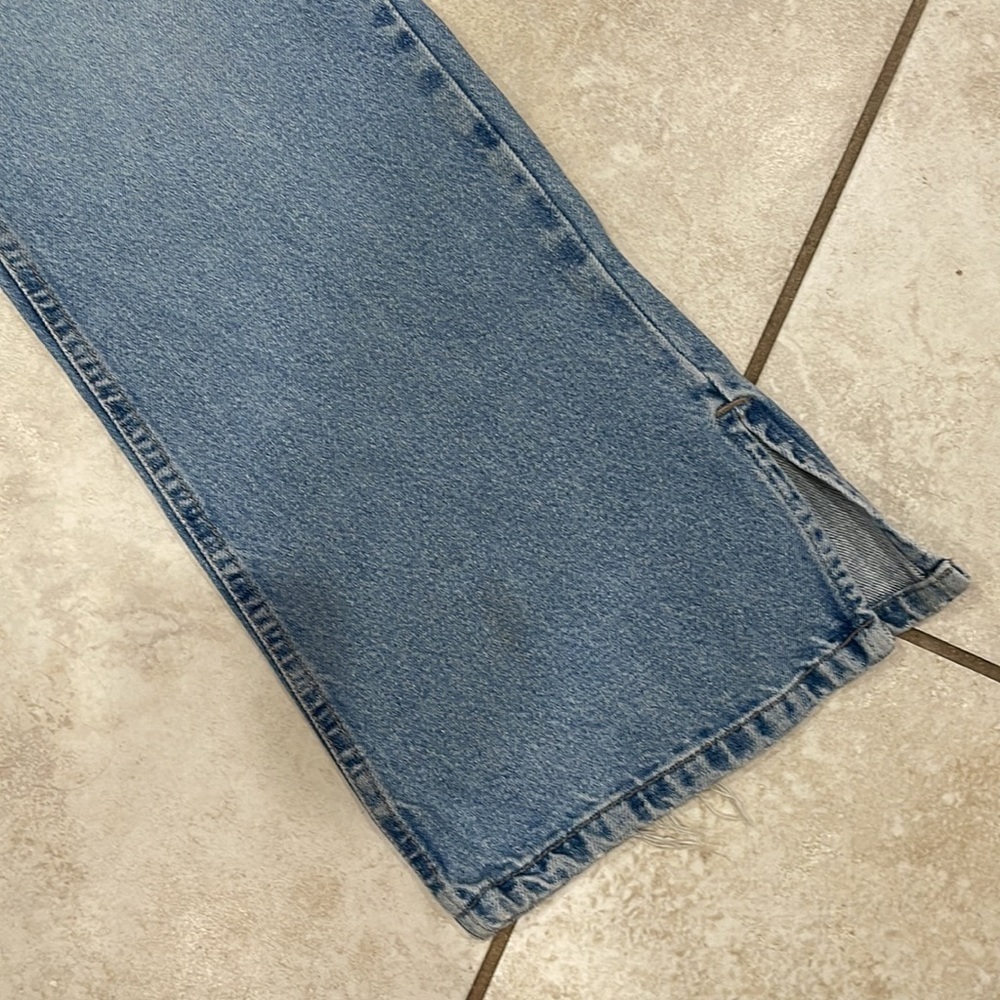 Vintage Y2K No Boundaries Low Rise Side Slit Flare Jeans 15 - Picture 4 of 9
